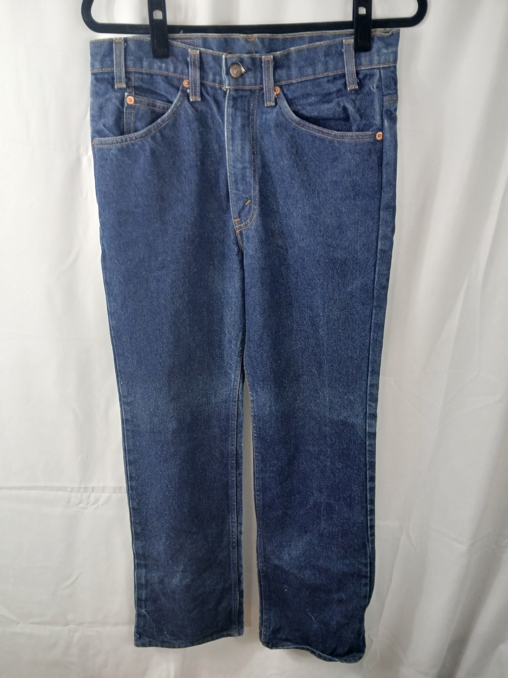 Levi's 517 Boot Cut Jeans Men's 32x31 Made In USA Orange Tab Dark Wash Vintage